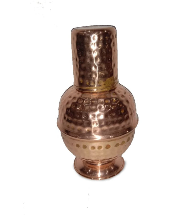 Copper Matka With Glass