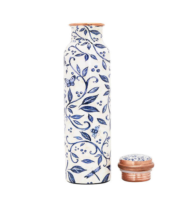 Handmade, Printed Leak Proof Copper Water Bottle