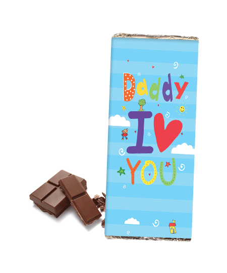 Personalized Chocolate Bar – Daddy I Love You