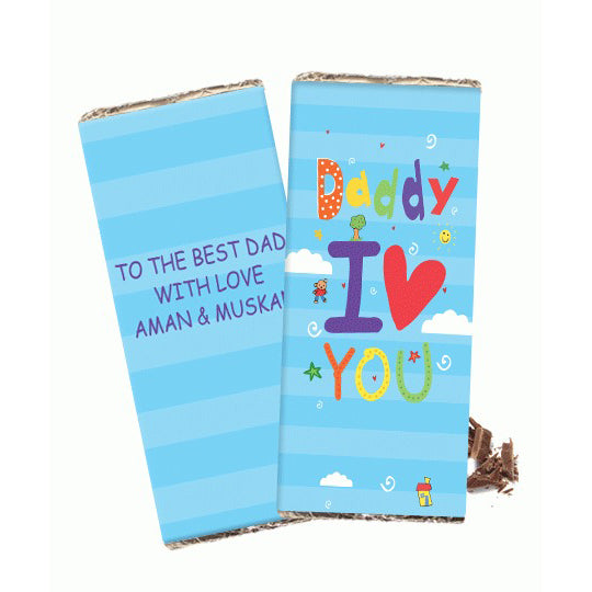 Personalized Chocolate Bar – Daddy I Love You