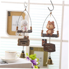 Resin Showpiece Little Wolf and Rabbit Hanging Decoration