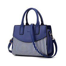 Women's Satchel Handbag (Navy Blue)