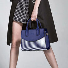 Women's Satchel Handbag (Navy Blue)