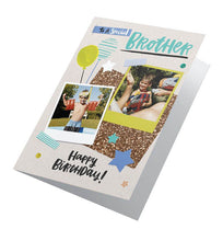 Double Photo Upload Birthday Card – To A Special Brother