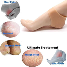 Silicone Gel Heel Pad Socks for Pain Relief