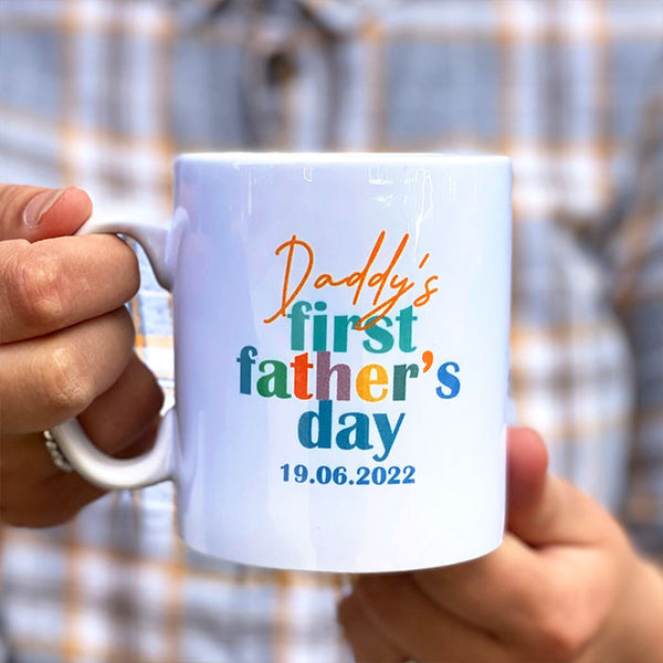 First Father's Day Personalised Mug