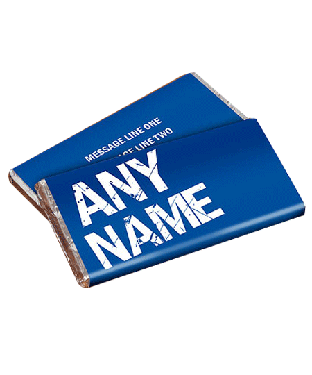 Personalized Chocolate Bar- Blue Lable