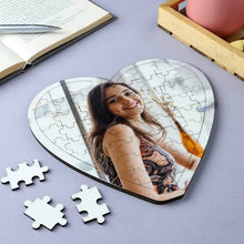 Forever Love Personalized Wooden Jigsaw Heart Puzzle