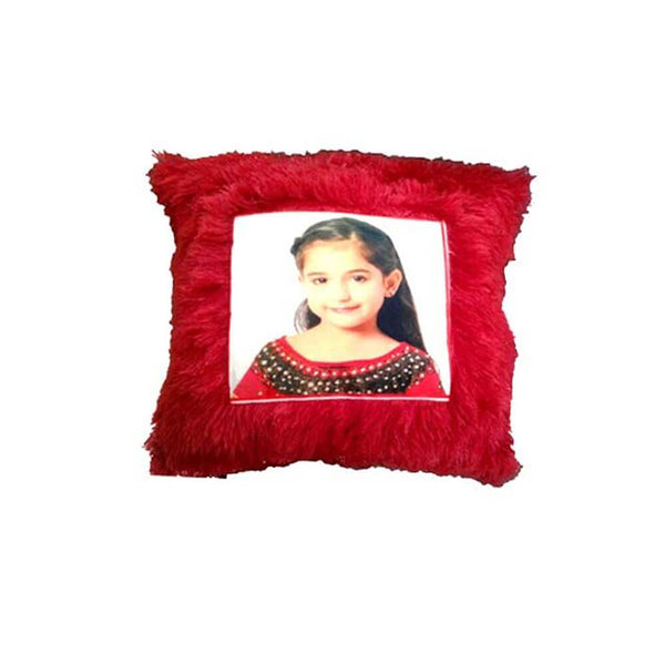 Personalized Red Square Cushion