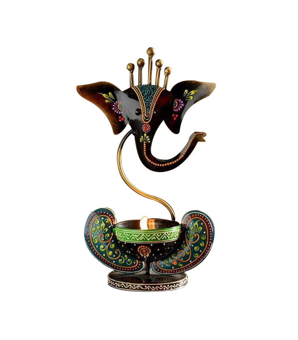 Lord Ganesha Candle Tea Light Holder