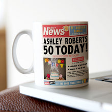 Personalised Mug - 50th Birthday News