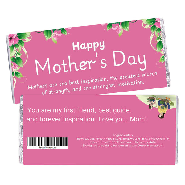 Personalised Happy Mother’s Day Chocolate Bar with Custom Message