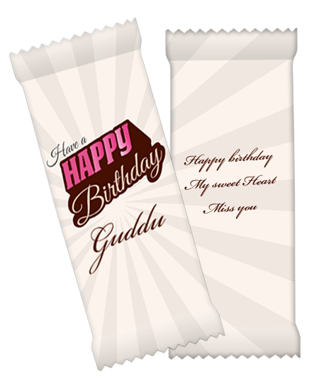 Personalized Chocolate BAR – Happy Birthday