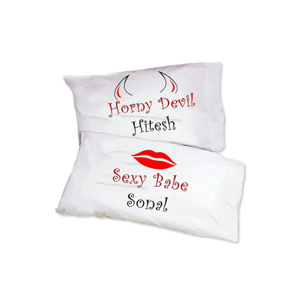 Personalized Pillowcase Set – Horny & Sexy