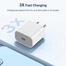 20W USB-C Charger for iPhone 15/14/13/12/11 Series