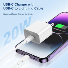 20W USB-C Charger for iPhone 15/14/13/12/11 Series