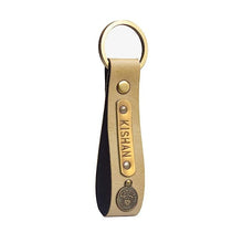 Personalized Leather Keychain with Your Name for Bag, Purse ( Multi Color )