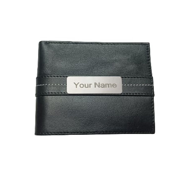 Personalised Black Luxury Soft Quality Genuine Leather Wallet Purse