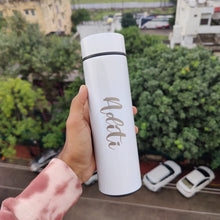 Personalized LED Stainless Steel Temperature Water Bottle