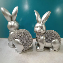 Pair of Silver Rabbit Decor showpiece for Living Room