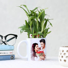 Lucky Bamboo in Personalised White Mug