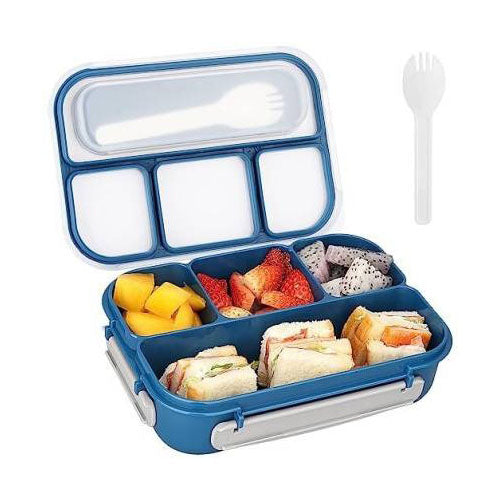 4 Containers Lunch Box  (Multicolor, Pack of 1)