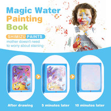 Children's reusable water coloring book with educational pictures, available in a pack of 8