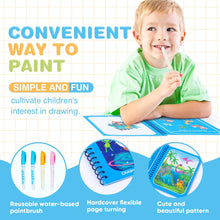 Children's reusable water coloring book with educational pictures, available in a pack of 8