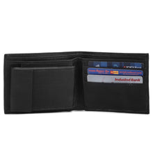 Personalized Men's Professional Leather Wallet with Name & Charm (Black Color)