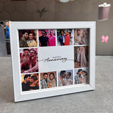 Personalized Mini White Frame –  with 10 Images & Message