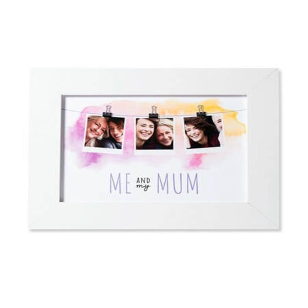 Photo Upload Framed Print – Watercolour Me & My Mom