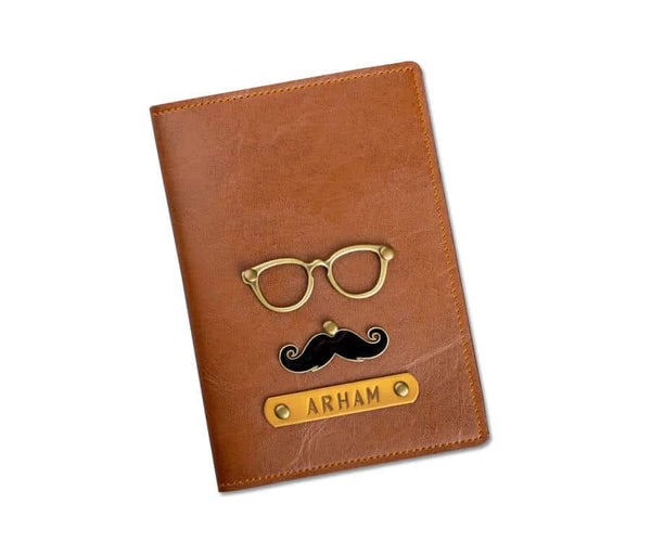 Personalized Moustache Passport Cover