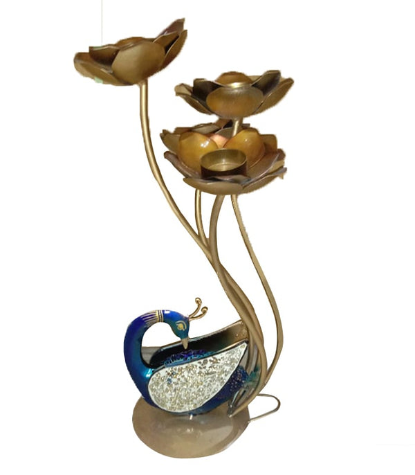 Peacock T Light Stand