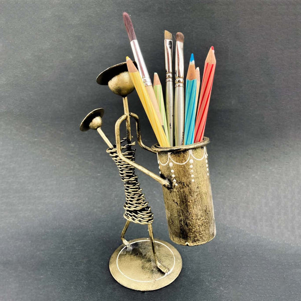 Iron Man Art Metal Pen Pencil Holder
