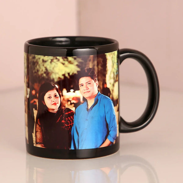 Personalized Couple Black Mug