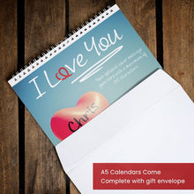 Personalized calendar – I Love You