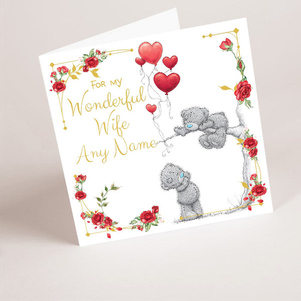 Personalised Me To You Card - For My Wonderful