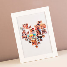 Custom Framed Print - Multi-Photo Collage Heart