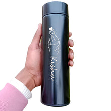 Personalised Temperature Water Bottle With Name - Love