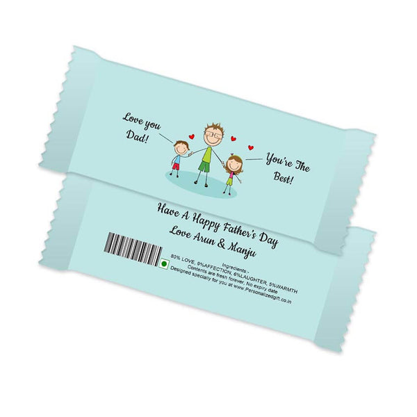 Personalized Chocolate Bar – Dad You’re The Best