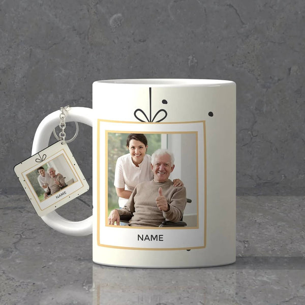 Personalized Birthday Keychain + Mug