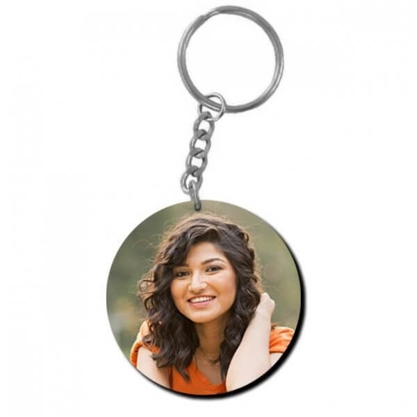 personalized circular key ring