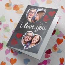 Personalised Photo Upload Card - I Love You