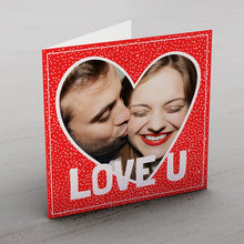 Personalised Photo Upload Card - Love U