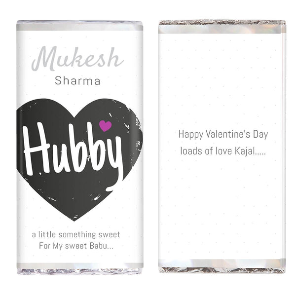 Personalized Chocolate Bar – Hubby