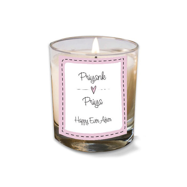 Personalized Scented Candle – Happy Ever After