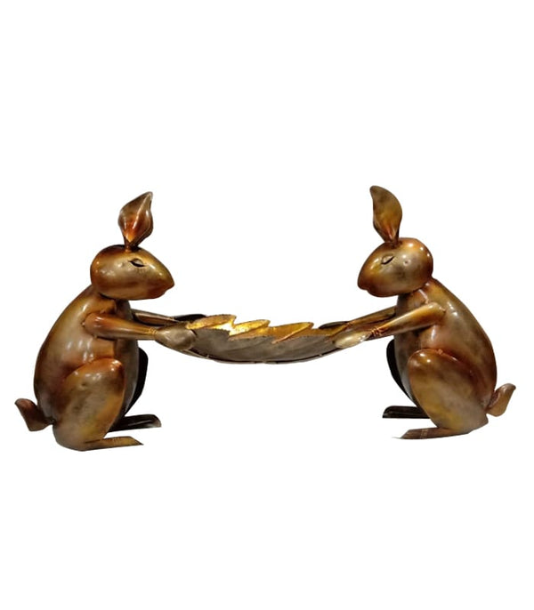 Metal Rabbit Shape Dry Fruit Tray
