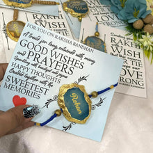 Custom Name Agate Stone Rakhi – Premium Designer Rakhi