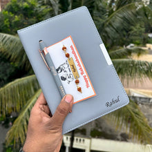 Personalized Rakhi Special Combo Gift Set | Orion Diary, Krysta Pen & Rudraksh Rakhi