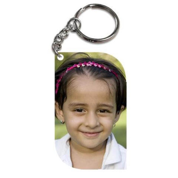 Personalized Rectangle Photo Keychain